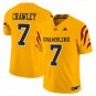Myles Crawley Jersey #7 Grambling Tigers 2025 Vapor Limited Stitched Gold