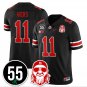 C.J. Hicks Jersey #11 Ohio State Buckeyes Nick Mangold Patch Stitched Black