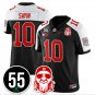 Julian Sayin Jersey #10 Ohio State Buckeyes Nick Mangold Patch Stitched Black Alter