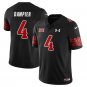 Devon Dampier Jersey #4 Utah Football 2025 Dark Mode Limited Stitched Black
