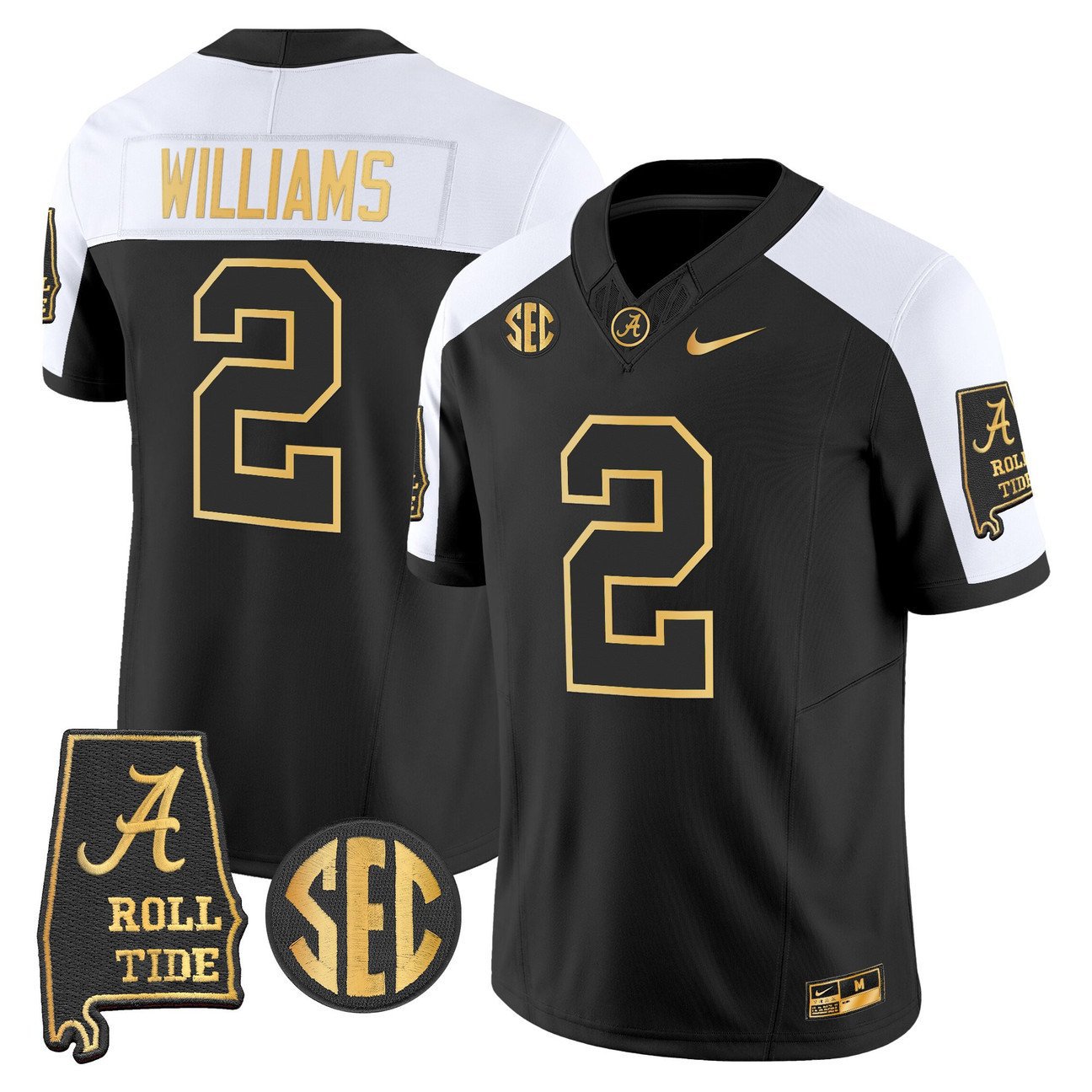 Ryan Williams Jersey #2 Alabama Crimson Tide 2025 Vapor Stitched Alternate