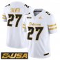 Jo Silver Jersey #27 Delaware Blue Hens 2025 Gold Vapor Stitched White Gold