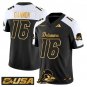 Rich Gannon Jersey #16 Delaware Blue Hens 2025 Gold Vapor Stitched Alternate