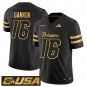 Rich Gannon Jersey #16 Delaware Blue Hens 2025 Gold Vapor Stitched Black Gold