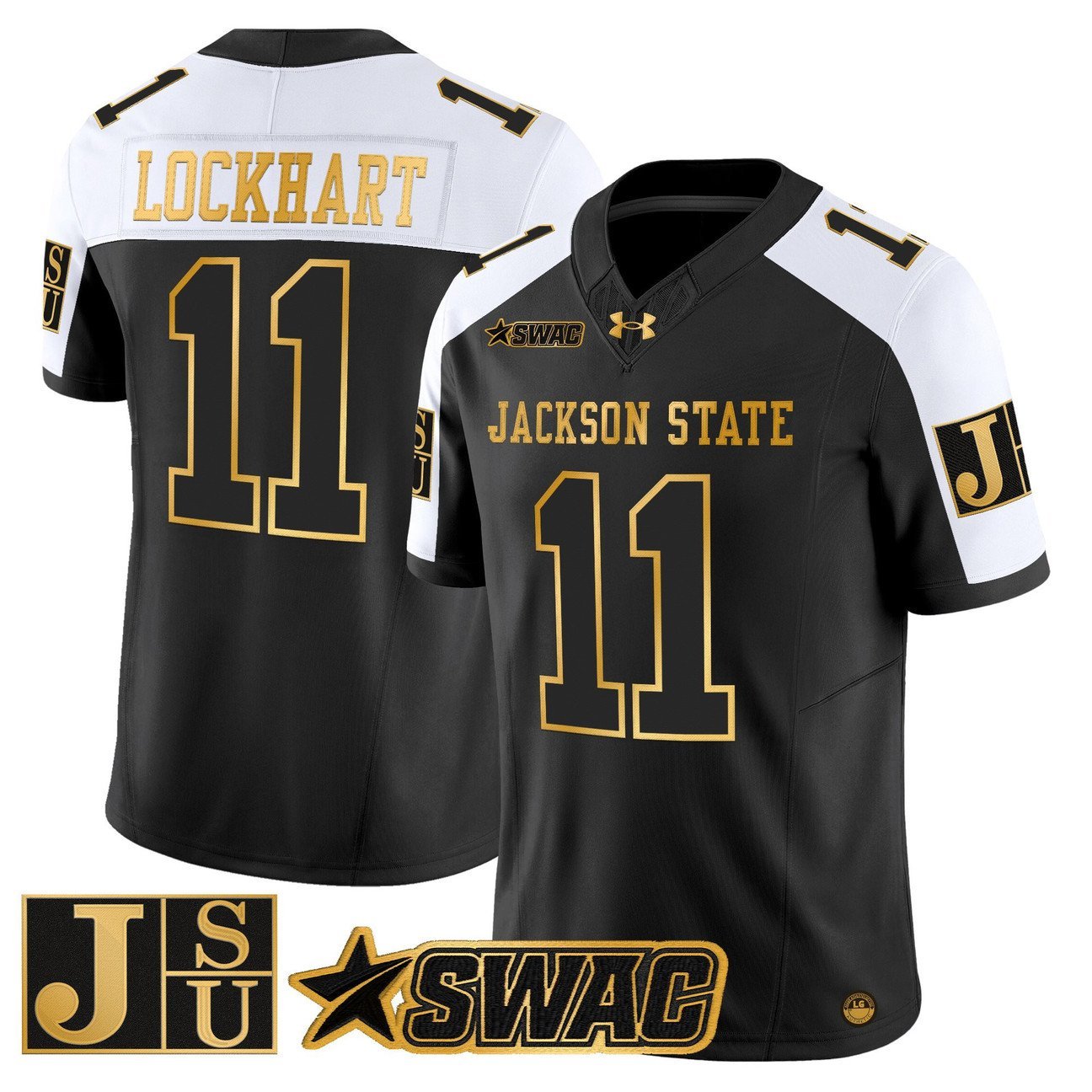 Jared Lockhart Jersey #11 Jackson State Tigers 2025 Vapor Stitched Alternate