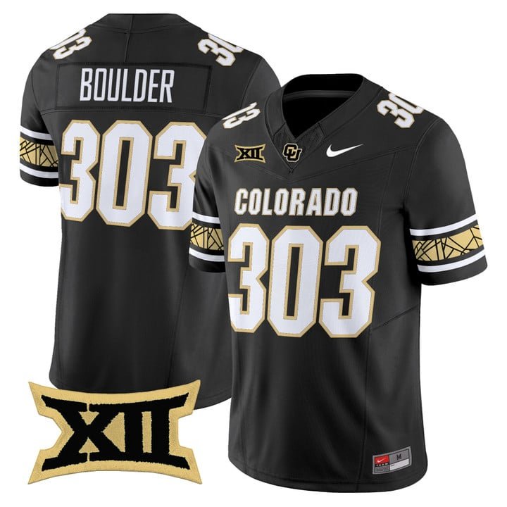 Boulder Jersey #303 Colorado Buffaloes 2025 Vapor Limited V2 Stitched Black
