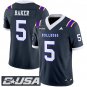 Blake Baker Jersey #5 Louisiana Tech Bulldogs 2025 Vapor Limited Stitched Navy