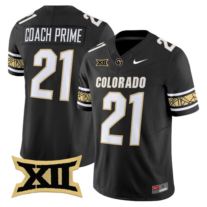 Coach Prime Jersey #21 Colorado Buffaloes 2025 Vapor Limited V2 Stitched Black