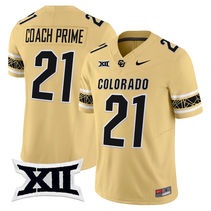 Coach Prime Jersey #21 Colorado Buffaloes 2025 Vapor Limited V2 Stitched Gold