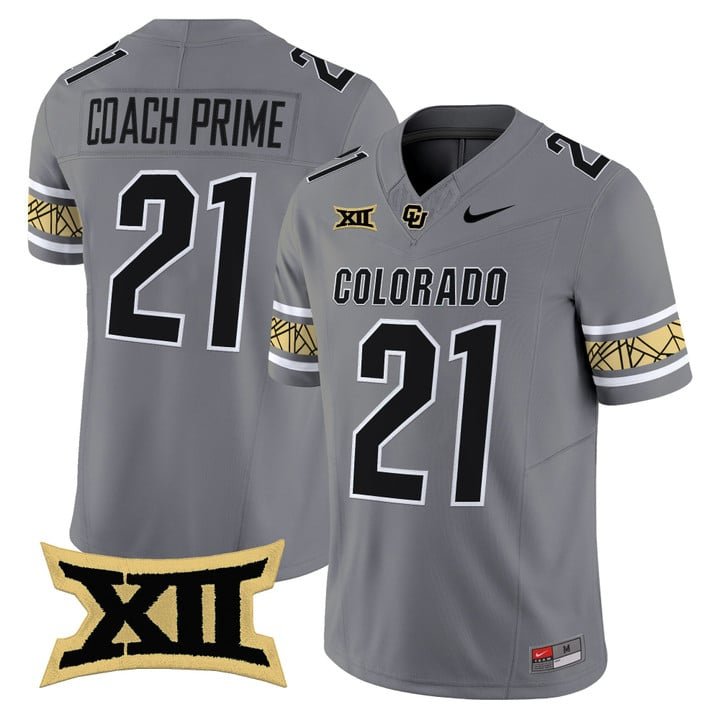 Coach Prime Jersey #21 Colorado Buffaloes 2025 Vapor Limited V2 Stitched Gray