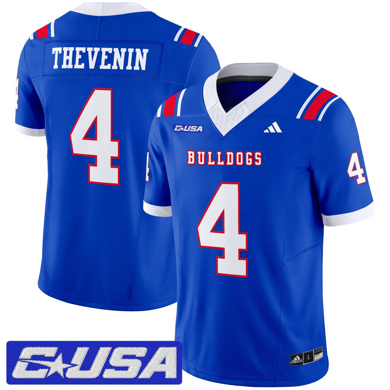 Clay Thevenin Jersey #4 Louisiana Tech Bulldogs 2025 Limited Stitched Royal