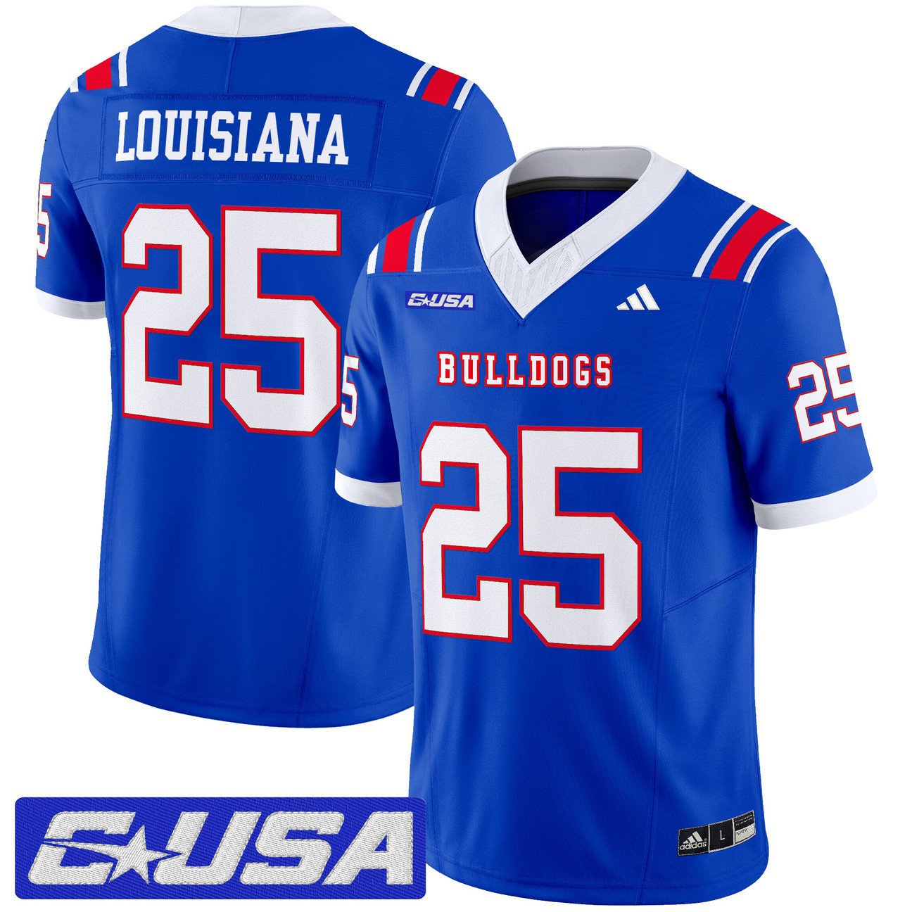 Louisiana Jersey #25 Louisiana Tech Bulldogs 2025 Vapor Limited Stitched Royal