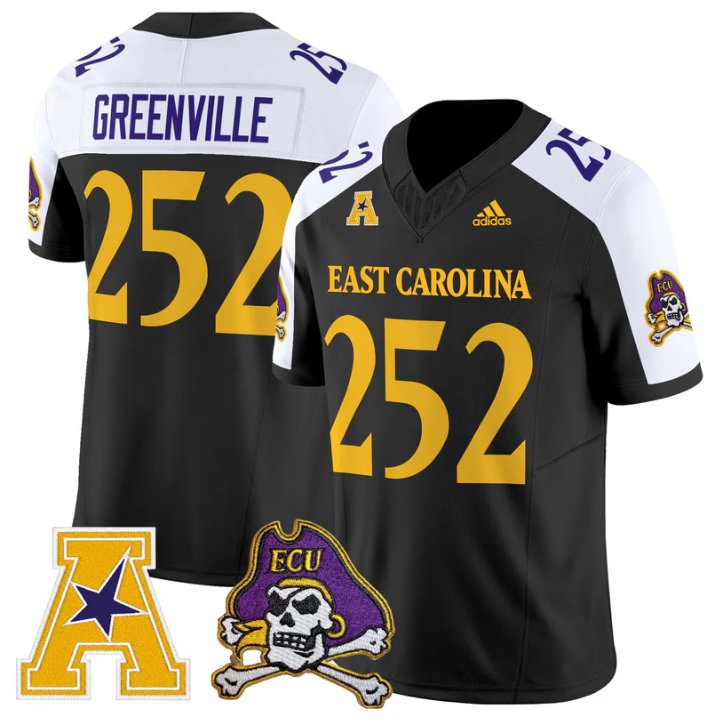 Greenville Jersey #252 East Carolina Pirates 2025 Limited Stitched Black Alter