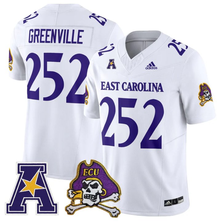 Greenville Jersey #252 East Carolina Pirates 2025 Limited Stitched White