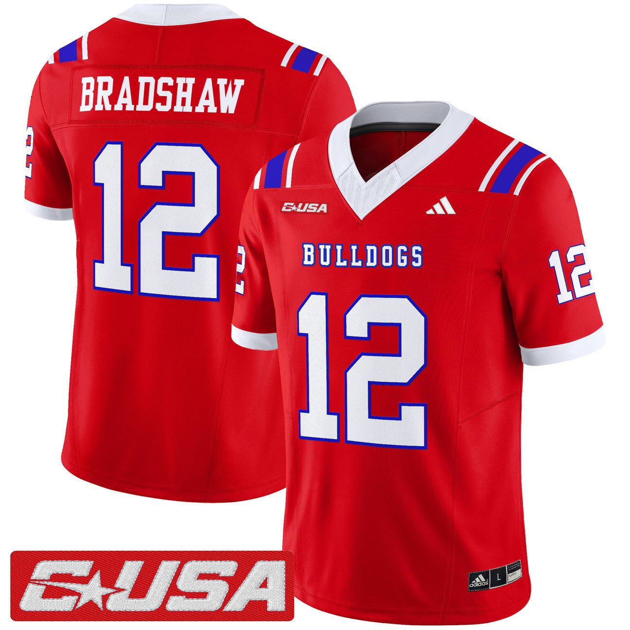 Terry Bradshaw Jersey #12 Louisiana Tech Bulldogs 2025 Limited Stitched Red