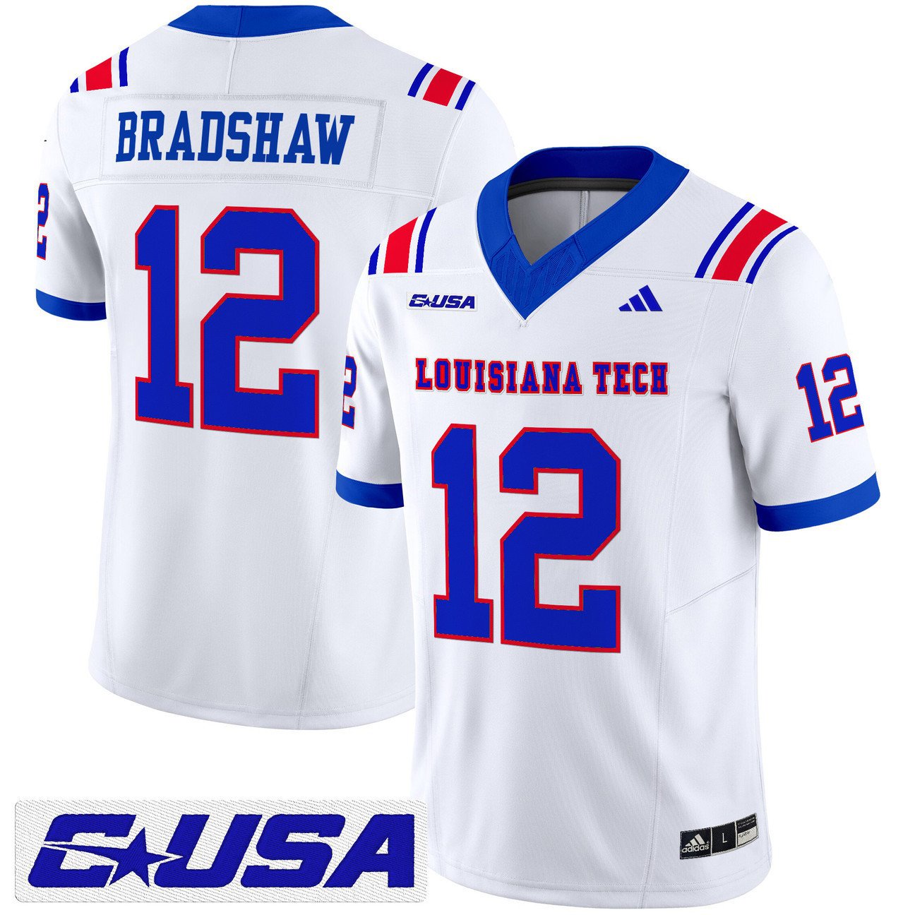 Terry Bradshaw Jersey #12 Louisiana Tech Bulldogs 2025 Limited Stitched White