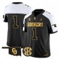 Team Jersey #1 Oklahoma Sooners 2025 Gold Vapor Limited Stitched Alternate