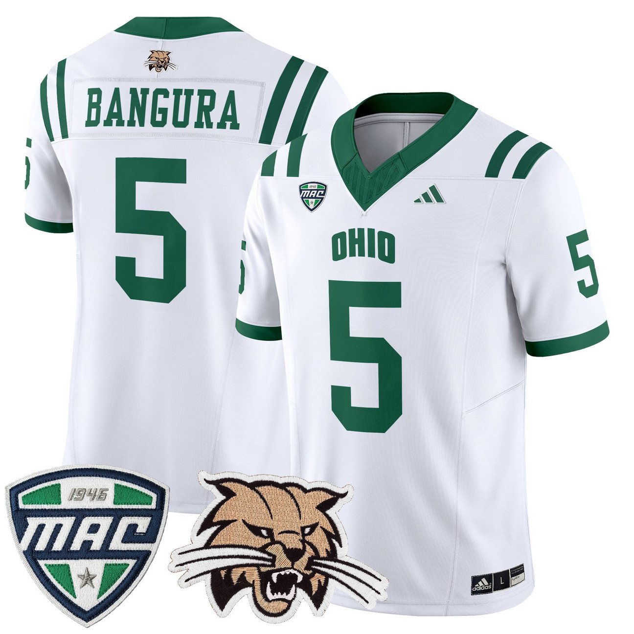 Sieh Bangura Jersey #5 Ohio Bobcats 2025 Vapor Limited Stitched White