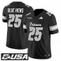 Blue Hens Jersey #25 Delaware Blue Hens 2025 Vapor Limited Stitched Black