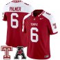 Paul Palmer Jersey #6 Temple Owls 2025 Vapor Limited Stitched Crimson Alter
