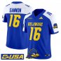 Rich Gannon Jersey #16 Delaware Blue Hens 2025 Vapor Limited Stitched Royal Alter
