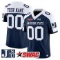Custom Jackson State Tigers Jersey Name, Number 2025 Vapor Stitched Navy Alter