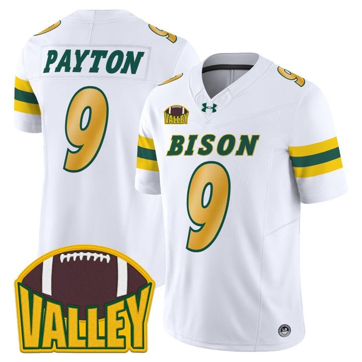 Cole Payton Jersey #9 North Dakota State Bison 2025 Limited Stitched White