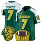 DJ Scott Jersey #7 North Dakota State Bison 2025 Limited Stitched Green Alter