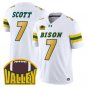 DJ Scott Jersey #7 North Dakota State Bison 2025 Limited Stitched White