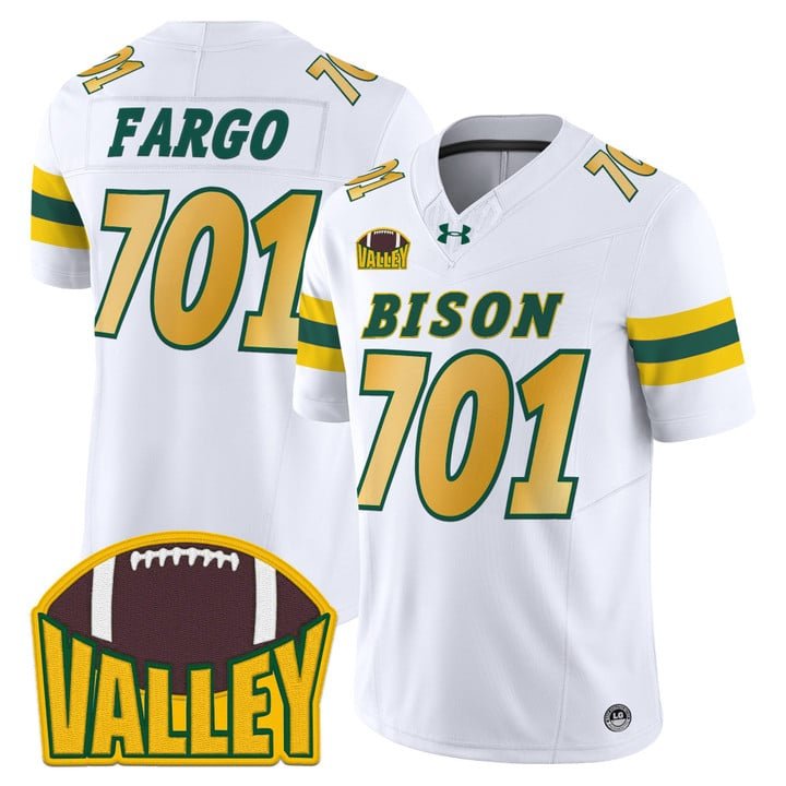 Fargo Jersey #701 North Dakota State Bison 2025 Limited Stitched White