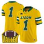 Team Jersey #1 North Dakota State Bison 2025 Vapor Limited Stitched Gold