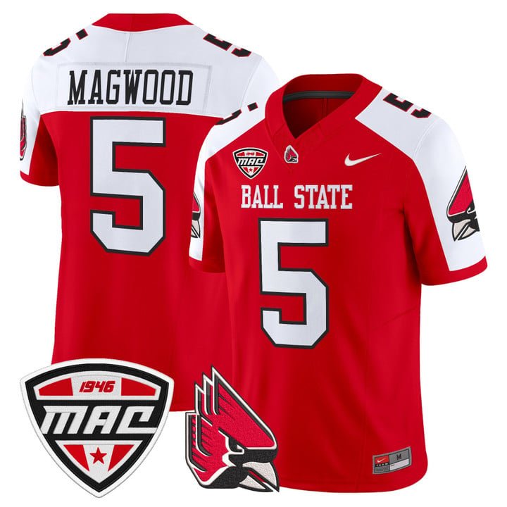 Qian Magwood Jersey #5 Ball State Cardinals 2025 Limited Stitched Cardinal Alter
