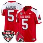 Qian Magwood Jersey #5 Ball State Cardinals 2025 Limited Stitched Cardinal Alter