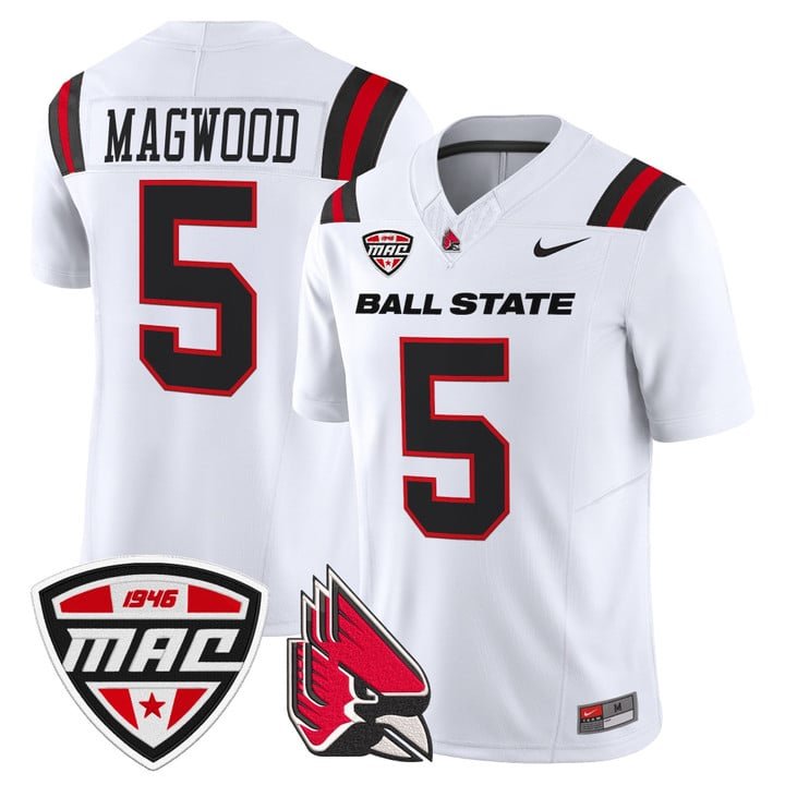 Qian Magwood Jersey #5 Ball State Cardinals 2025 Limited Stitched White