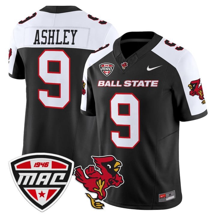 Qua Ashley Jersey #9 Ball State Cardinals 2025 Limited Stitched Black Alter