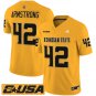 Bryson Armstrong Jersey #42 Kennesaw State Owls 2025 Vapor Stitched Gold