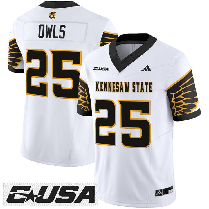 Kennesaw Jersey #770 Kennesaw State Owls 2025 Vapor Stitched White