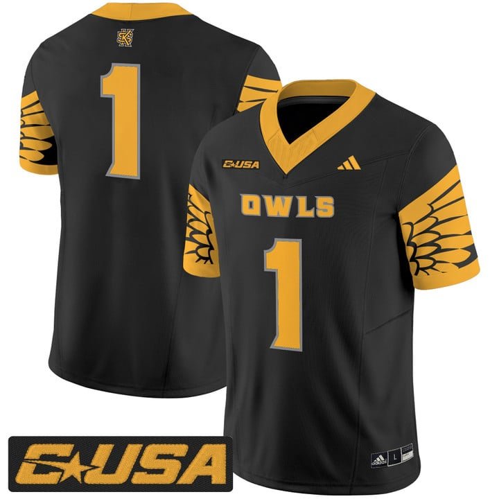 Team Jersey #1 Kennesaw State Owls 2025 Vapor Limited Stitched Black