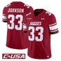 Charley Johnson Jersey #33 New Mexico State Aggies 2025 Vapor Stitched Crimson