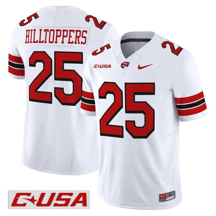 Hilltoppers Jersey #25 Western Kentucky Hilltoppers 2025 Stitched White