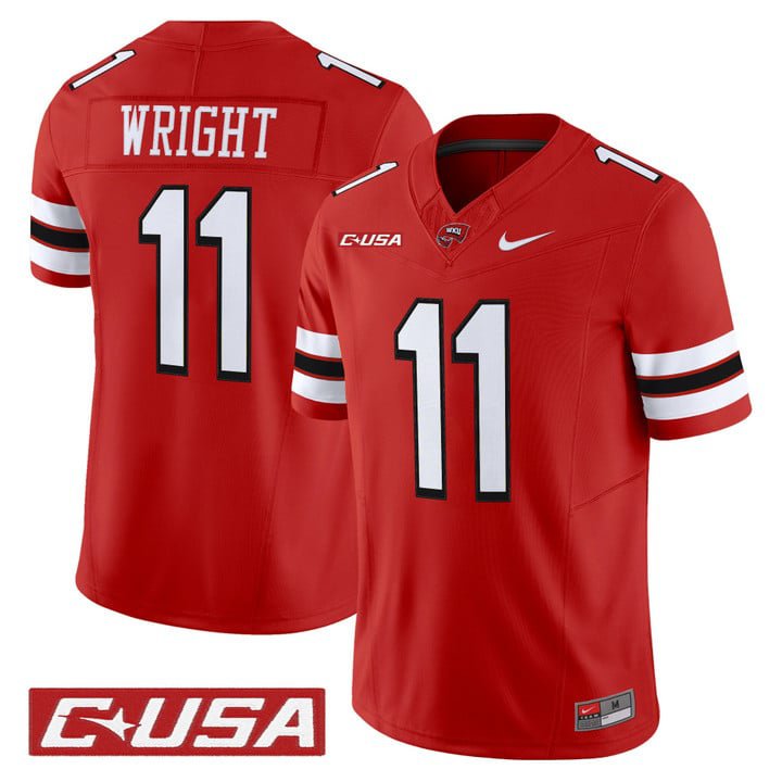 La'Vell Wright Jersey #11 Western Kentucky Hilltoppers 2025 Stitched Red