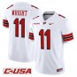 La'Vell Wright Jersey #11 Western Kentucky Hilltoppers 2025 Stitched White