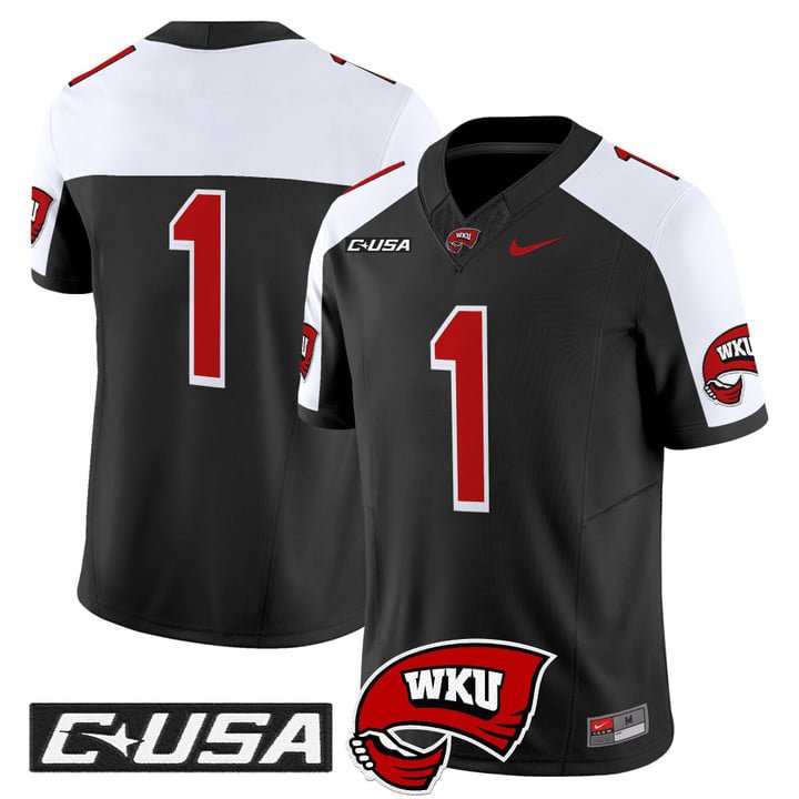 Team Jersey #1 Western Kentucky Hilltoppers 2025 Vapor Limited Stitched Black Alter