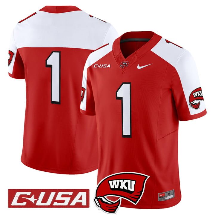 Team Jersey #1 Western Kentucky Hilltoppers 2025 Vapor Limited Stitched Red Alter