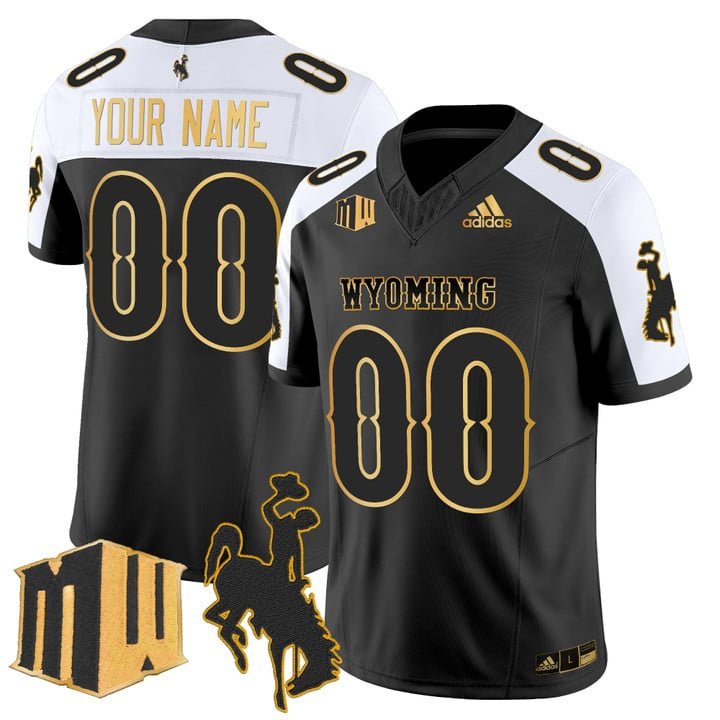 Custom Wyoming Cowboys Jersey 2025 Gold Vapor Limited Stitched Alternate