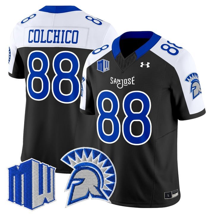 Dan Colchico Jersey #88 San José State Spartans 2025 Limited Stitched Black Alter