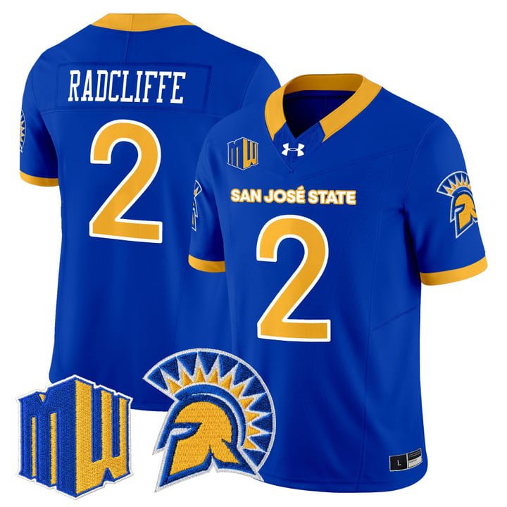 Lamar Radcliffe Jersey #2 San José State Spartans 2025 Limited Stitched Royal