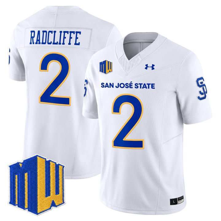 Lamar Radcliffe Jersey #2 San José State Spartans 2025 Limited Stitched White