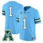 Team Jersey #1 Tulane Green Wave 2025 Vapor Limited Stitched Blue