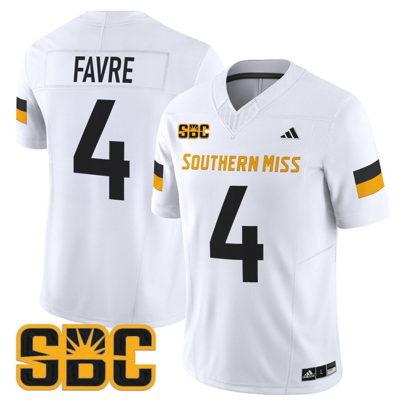 Brett Favre Jersey #4 Southern Miss Golden Eagles 2025 Stitched White